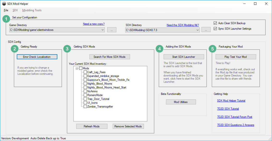 Game configuration